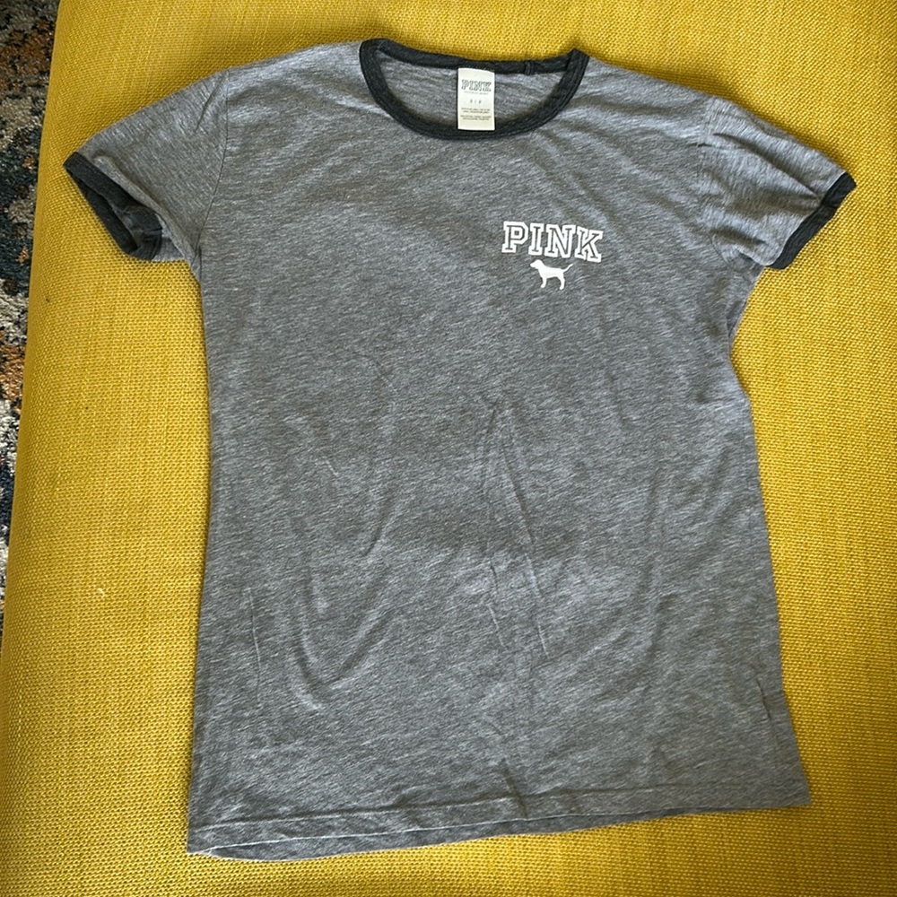 PINK Grey T Shirt